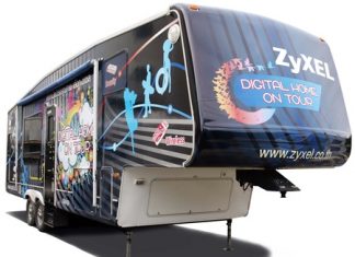 The Zyxel Z-Home van is crisscrossing Thailand through October, offering demonstrations and prize giveaways.
